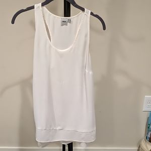 Asos racerback white chiffon top, 8